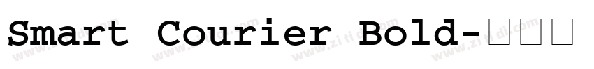 Smart Courier Bold字体转换